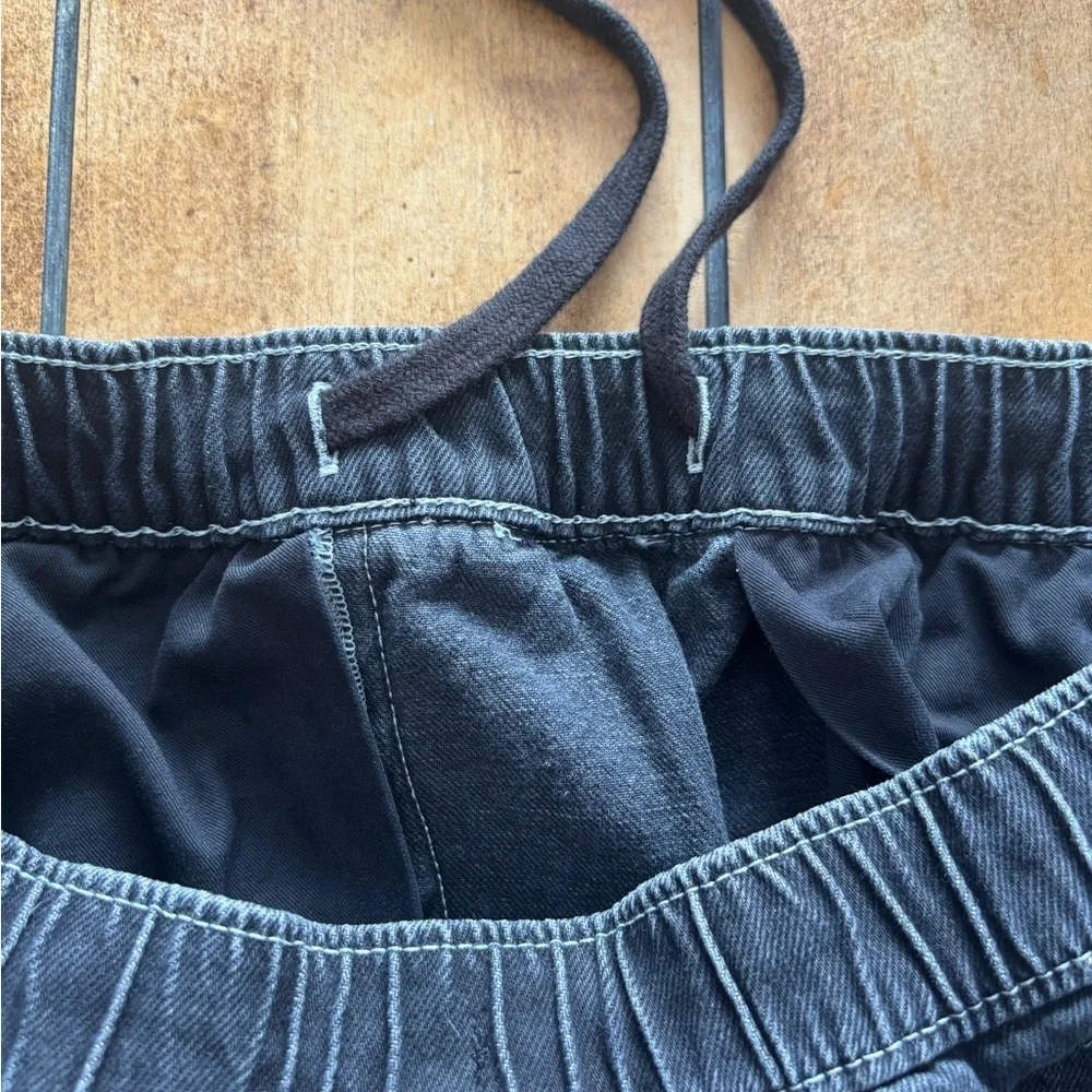 H&M LOOSE CARGO DENIM JOGGERS